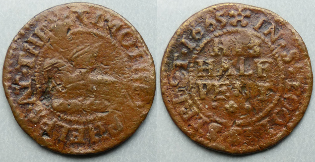 Tooley Street, Timothey Phelps 1665 halfpenny N5119 Tooley Street, Timothey Phelps 1665 halfpenny N5119